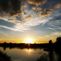 Buy canvas prints of Loire Valley Sunset by Jacqui Farrell