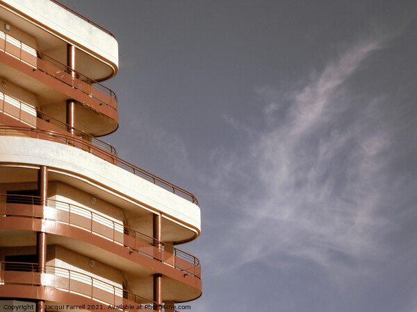 Spanish Art Deco Building  Picture Board by Jacqui Farrell