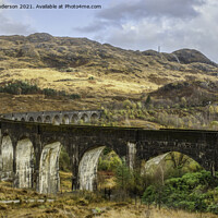Buy canvas prints of Glenfinnan Viaduct Jacobite Train by Andy Anderson