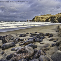 Buy canvas prints of Isle of Lewis Rocky Beach by Andy Anderson