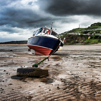 Buy canvas prints of Boat at Low Tide by Andy Anderson