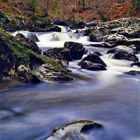 Buy canvas prints of Perthshire Waterfall at The Hermitage by Andy Anderson