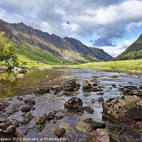 Buy canvas prints of Glencoe River View by Andy Anderson