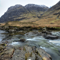 Buy canvas prints of Glencoe River Falls by Andy Anderson