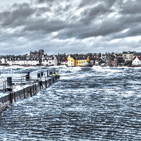Buy canvas prints of Stormy Fife Shores by Andy Anderson