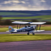 Buy canvas prints of  Training Biplane by Andy Anderson