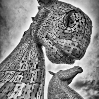 Buy canvas prints of  The Kelpies by Andy Anderson