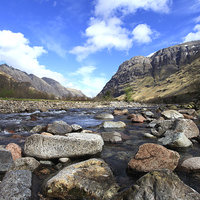 Buy canvas prints of  Glencoe - River Coe by Andy Anderson