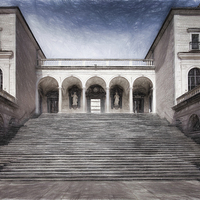 Buy canvas prints of  Abbey of Montecassino, Italy by Andy Anderson