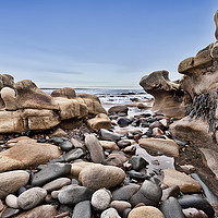 Buy canvas prints of Rock Pools by the Scottish Coast by Andy Anderson
