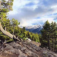 Buy canvas prints of Sulphur Mountain View - Banff - Canada by Andy Anderson