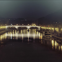 Buy canvas prints of Evening by River Tiber in Rome by Andy Anderson