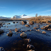 Buy canvas prints of Scottish Highlands Early Winter - Rannoch Moor by Andy Anderson