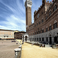 Buy canvas prints of Tower of Mangia (Torre del Mangia) Siena, Tuscany by Andy Anderson