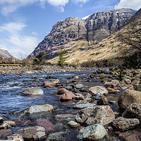 Buy canvas prints of River Coe - Glencoe - Scotland by Andy Anderson