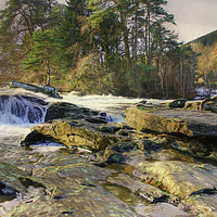 Buy canvas prints of Falls of Dochart by Andy Anderson