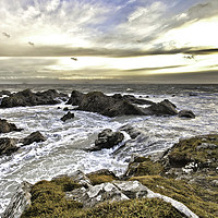 Buy canvas prints of Fife Stormy Coast at Elie on the Firth of Forth by Andy Anderson