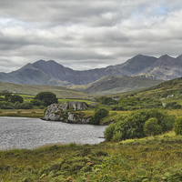 Buy canvas prints of Snowdon Horseshoe by Val Saxby LRPS