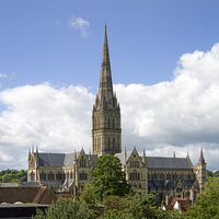 Buy canvas prints of Salisbury Cathedral by Val Saxby LRPS