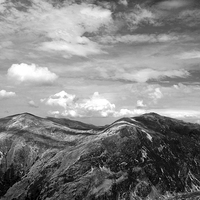Buy canvas prints of  Snowdonia in Black and White by Elizabeth Wilson-Stephen