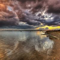Buy canvas prints of Mudeford Quay to Christchurch Harbour by Jennie Franklin