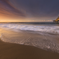 Buy canvas prints of Light on the Pier by Jennie Franklin