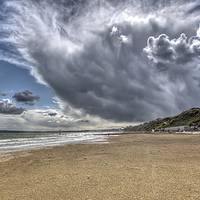 Buy canvas prints of Storm Clouds Rolling in at Bournemouth by Jennie Franklin