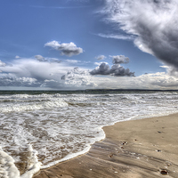 Buy canvas prints of Sea and Clouds Bournemouth by Jennie Franklin