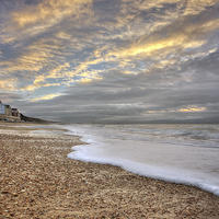 Buy canvas prints of  The Beach front at Boscombe by Jennie Franklin