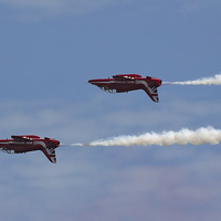 Buy canvas prints of  Red Arrows 2015 Display Team by Jennie Franklin