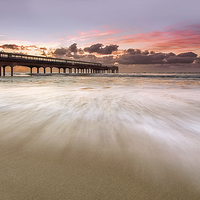 Buy canvas prints of  Other side of the pier by Jennie Franklin