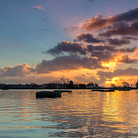 Buy canvas prints of Dawn at Poole Park by Jennie Franklin
