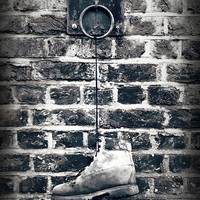 Buy canvas prints of Waterlogged Old Boot by Brian Sharland