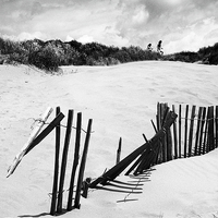 Buy canvas prints of  Dunes at Camber Sands. by Brian Sharland