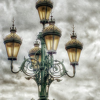 Buy canvas prints of Gaslights On Tooting Broadway by Brian Sharland