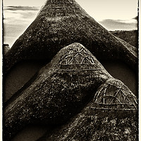 Buy canvas prints of Thatched Roof, Hope Cove, Devon by Brian Sharland