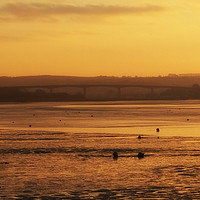 Buy canvas prints of Bideford Bridge, Instow, Devon by Brian Sharland