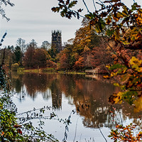 Buy canvas prints of Lymm Dam, St Marys Church by Canvas Landscape Peter O'Connor
