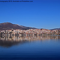 Buy canvas prints of Panoramic Kastoria 2 by Alfani Photography