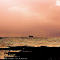 Buy canvas prints of HEBRIDES  BOAT SILHOUETTE by Jon O'Hara