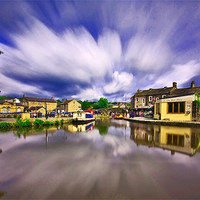 Buy canvas prints of Skipton on a windy day by Matthew Burniston