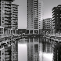Buy canvas prints of Clarence Dock Leeds by Matthew Burniston