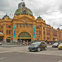 Buy canvas prints of Flinders Street Station Melbourne by Matthew Burniston