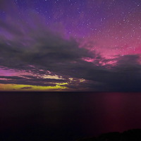 Buy canvas prints of Aurora  australis the southern lights by Matthew Burniston