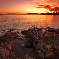 Buy canvas prints of Sunset Tasmania by Matthew Burniston