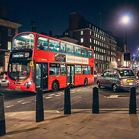 Buy canvas prints of London Bus by Alan Matkin