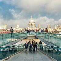 Buy canvas prints of Millennium Bridge, London by Alan Matkin