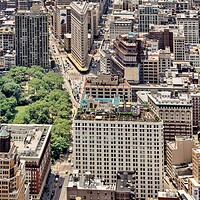 Buy canvas prints of View from the Empire State Building, NYC by Alan Matkin