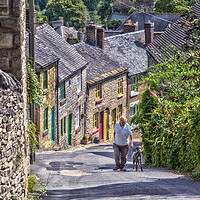 Buy canvas prints of Green hill Wirksworth by Alan Matkin