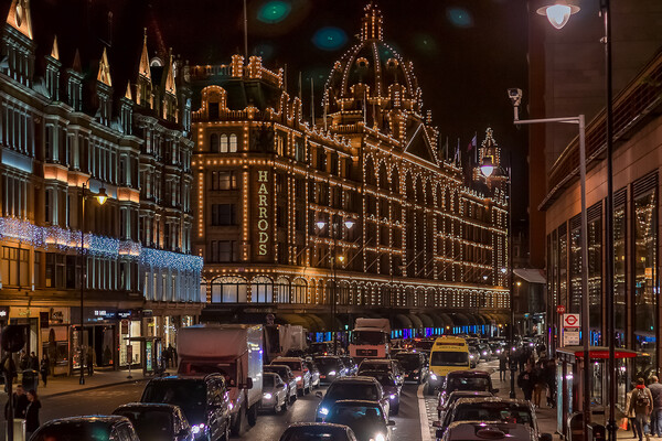 London Christmas lights  Picture Board by Alan Matkin